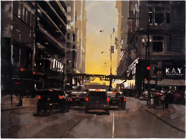 Print of Expressionism Architecture Paintings by Michael Goro