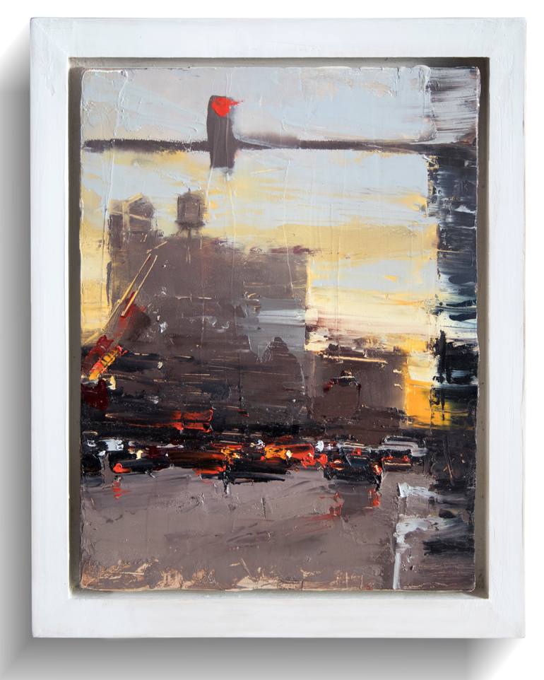 Original Figurative Architecture Painting by Michael Goro