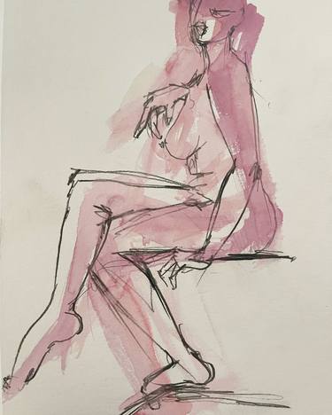 Original Nude Drawings by Emma Goodman O'Rourke
