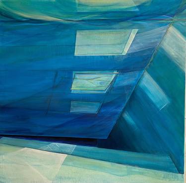 Original Abstract Architecture Paintings by Linda Streicher