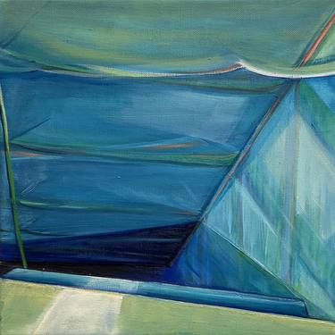 Original Abstract Architecture Painting by Linda Streicher