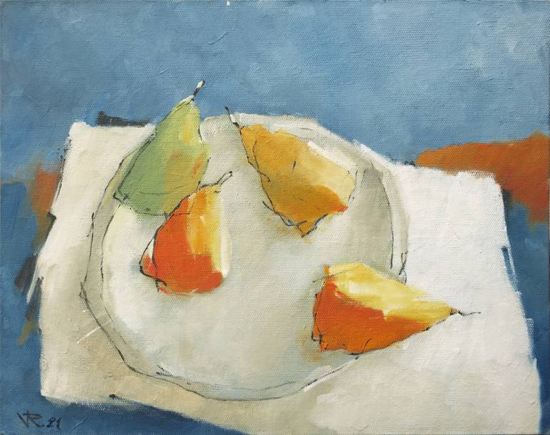 Original Expressionism Still Life Painting by Viacheslav Rogin