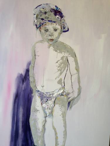 Original Expressionism Kids Paintings by Marie Andre La Salle