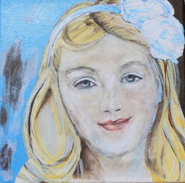 Original Portrait Painting by Marie Andre La Salle