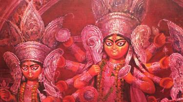 Original Figurative Culture Paintings by Harisadhan Dey