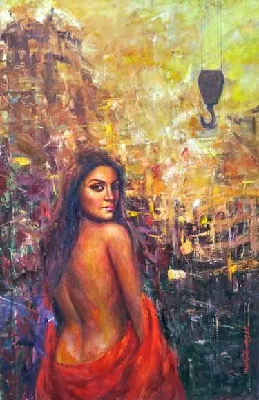 Original Conceptual Women Paintings by Harisadhan Dey