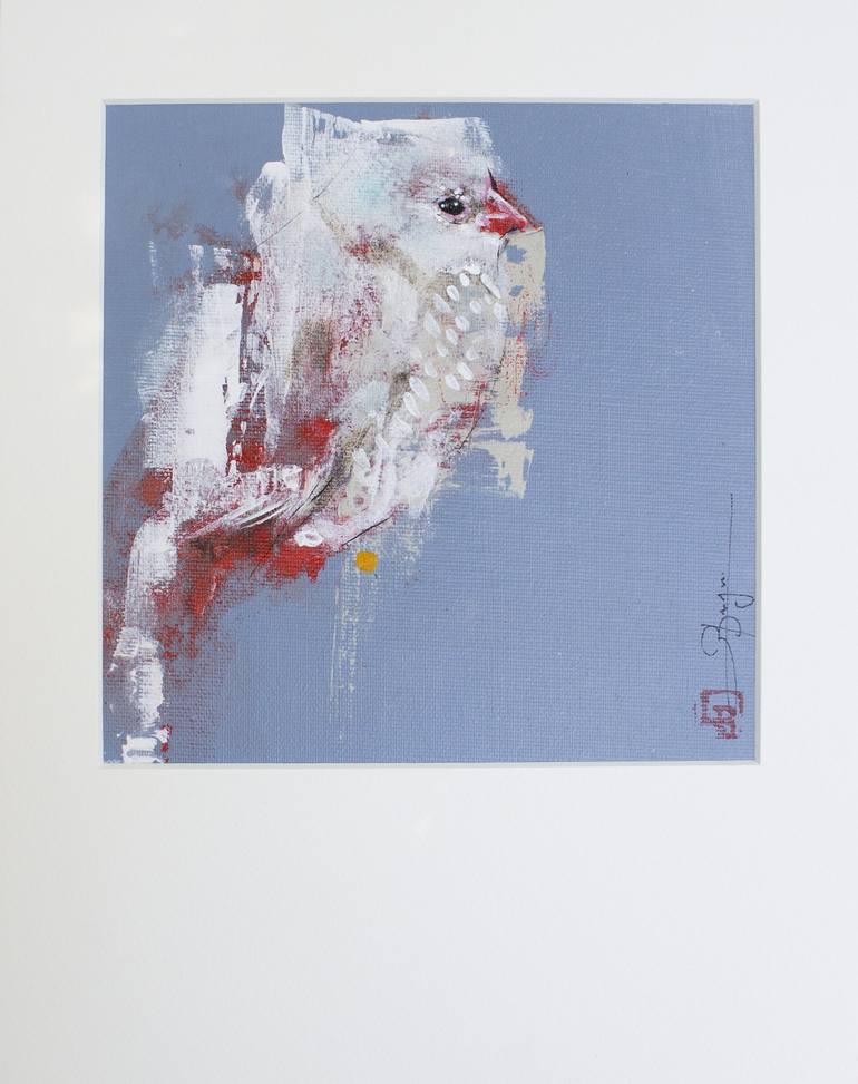 Original Abstract Expressionism Animal Painting by Laurent Bergues