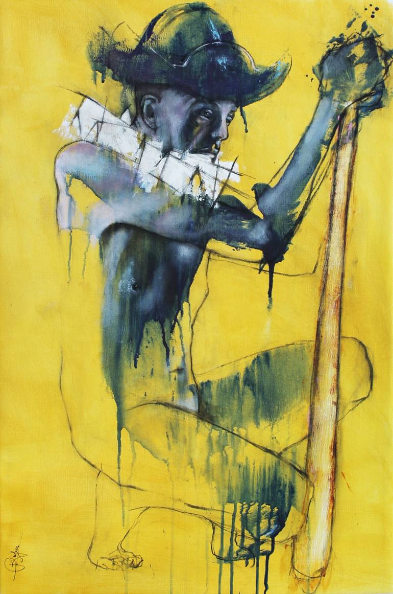Original Figurative Nude Painting by Laurent Bergues