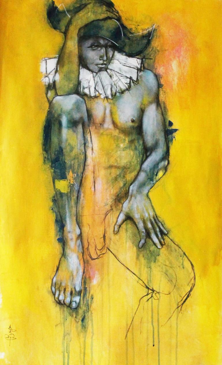 Original Nude Painting by Laurent Bergues