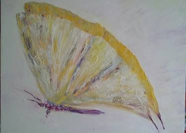 Butterfly 4. yellow butterfly 2016 acrylic on canvas 65 x 50cm painter Alik Vetrof thumb