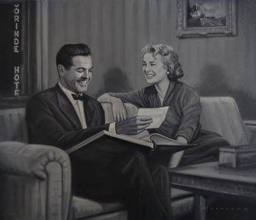 Original Figurative Cinema Painting by Bert Heersema