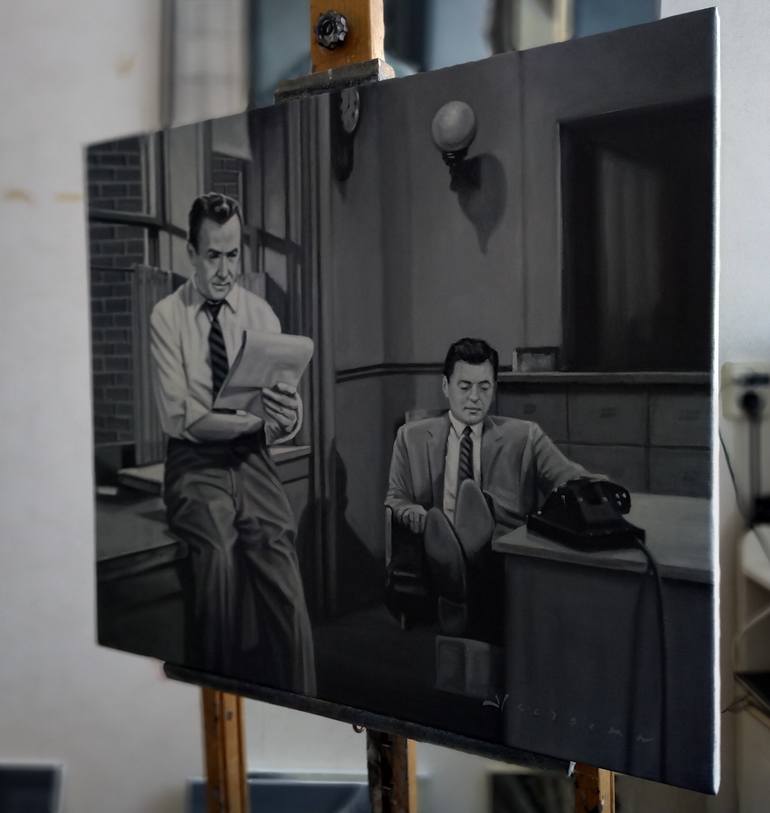 Original Figurative Men Painting by Bert Heersema