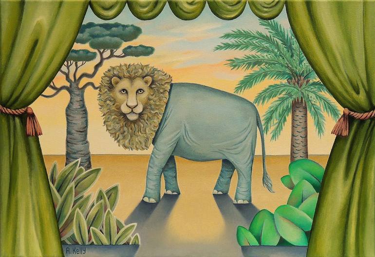 Print of Figurative Humor Paintings by Antoinette Kelly