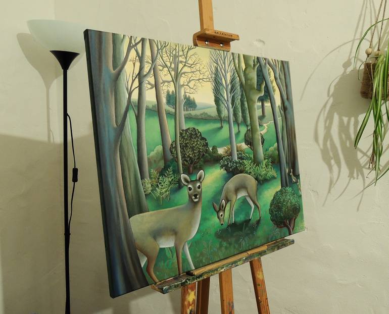 Original Figurative Animal Painting by Antoinette Kelly