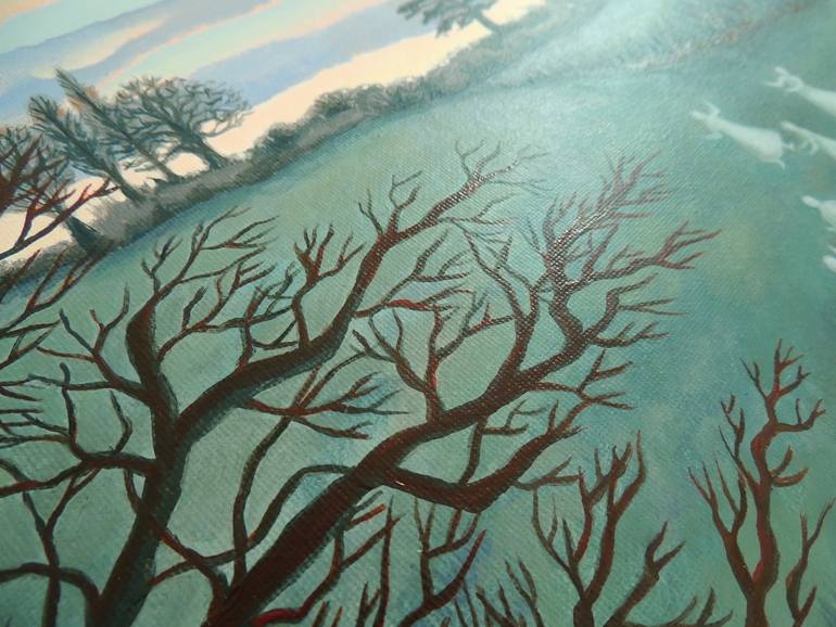 Original Figurative Sunset Painting by Antoinette Kelly