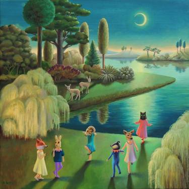 Original Surrealism Fantasy Paintings by Antoinette Kelly