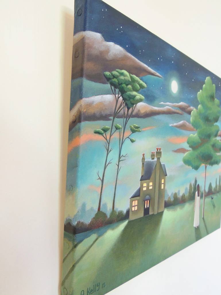 Original Figurative Fantasy Painting by Antoinette Kelly