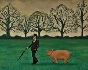 Print of Surrealism Humor Paintings by Antoinette Kelly