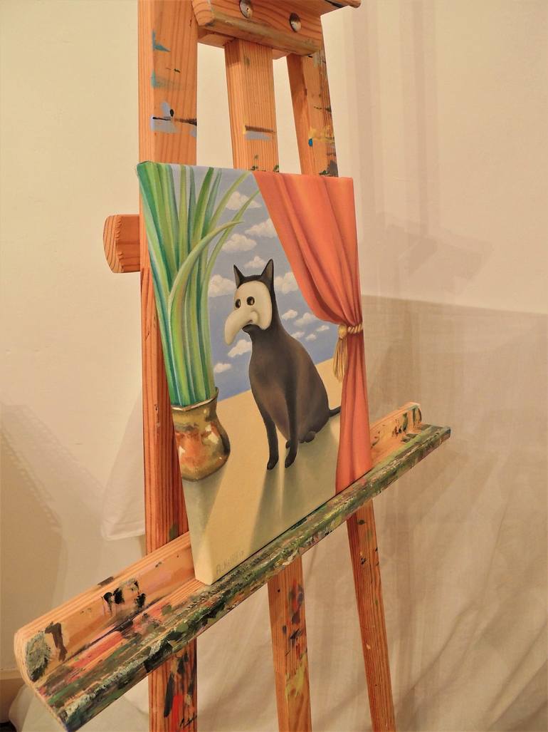 Original Figurative Cats Painting by Antoinette Kelly