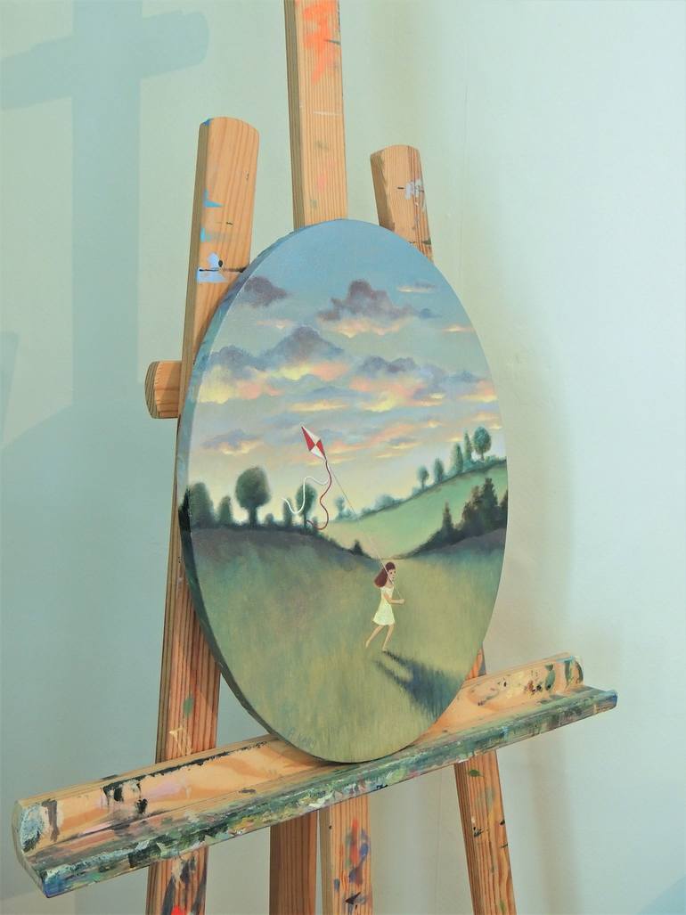 Original Figurative Landscape Painting by Antoinette Kelly