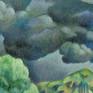 Close-up detail of storm clouds.