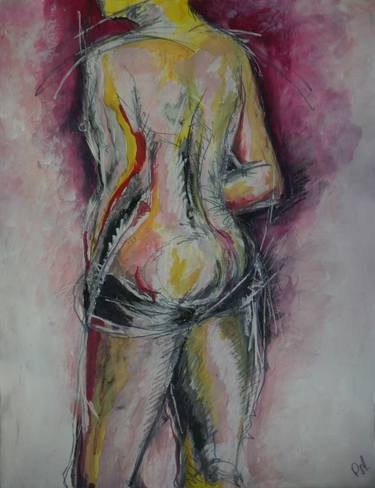 Original Figurative Nude Drawings by Paul Harmsen