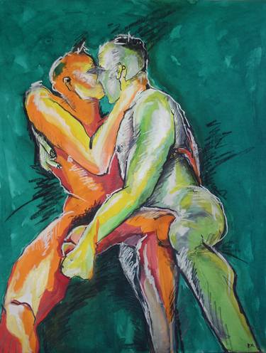 Print of Expressionism Erotic Drawings by Paul Harmsen