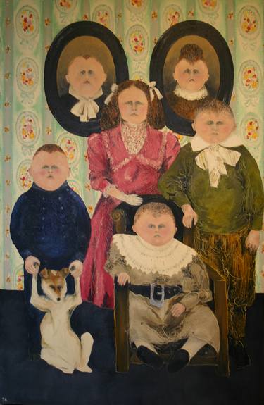 Original Expressionism Family Paintings by Paul Harmsen