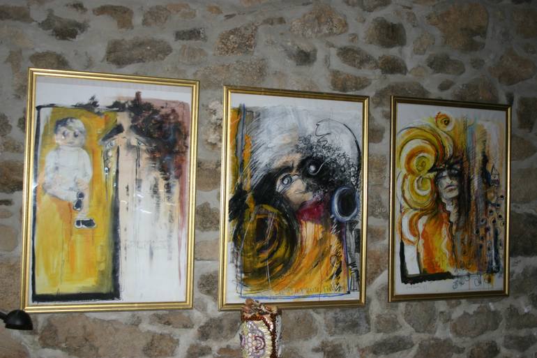 Original Expressionism Portrait Painting by Paul Harmsen