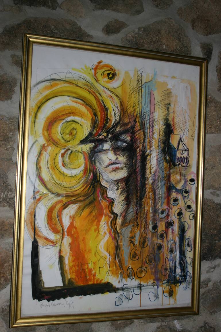 Original Expressionism Portrait Painting by Paul Harmsen