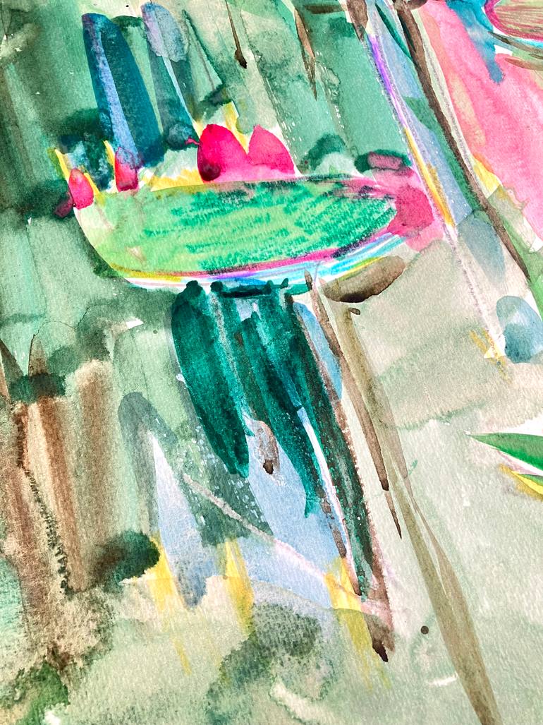 Original Contemporary Botanic Painting by Nataliia Taranukha