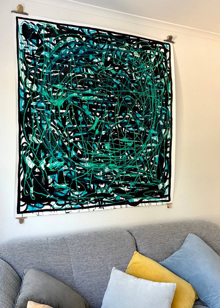 Original Abstract Expressionism Abstract Painting by Nataliia Taranukha