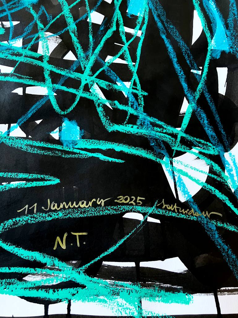 Original Abstract Expressionism Abstract Painting by Nataliia Taranukha