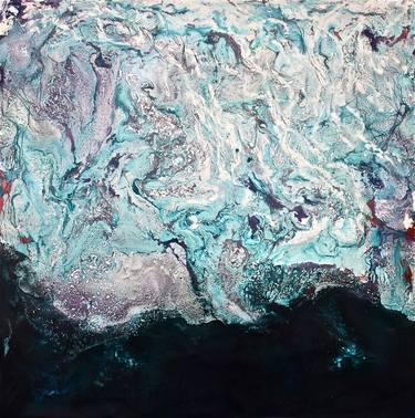 Original Abstract Aerial Paintings by Gray Jacobik