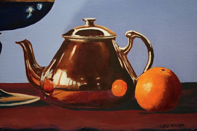 Original Realism Still Life Painting by Gray Jacobik