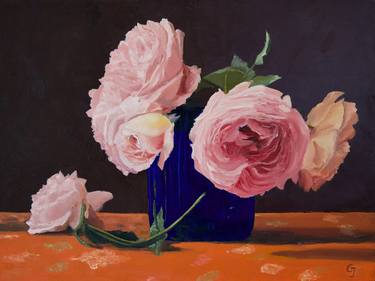 Original Realism Floral Paintings by Gray Jacobik