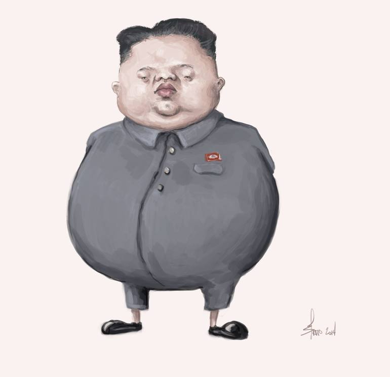 Kim JongUn Drawing by Sasha Brito Saatchi Art