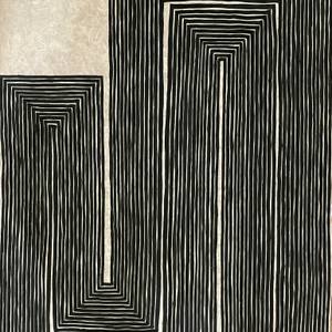 Imagined cooperation between Julije Knifer and Frank Stella