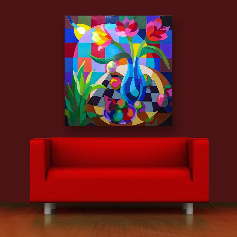 Original Abstract Still Life Collage by Stephen Conroy