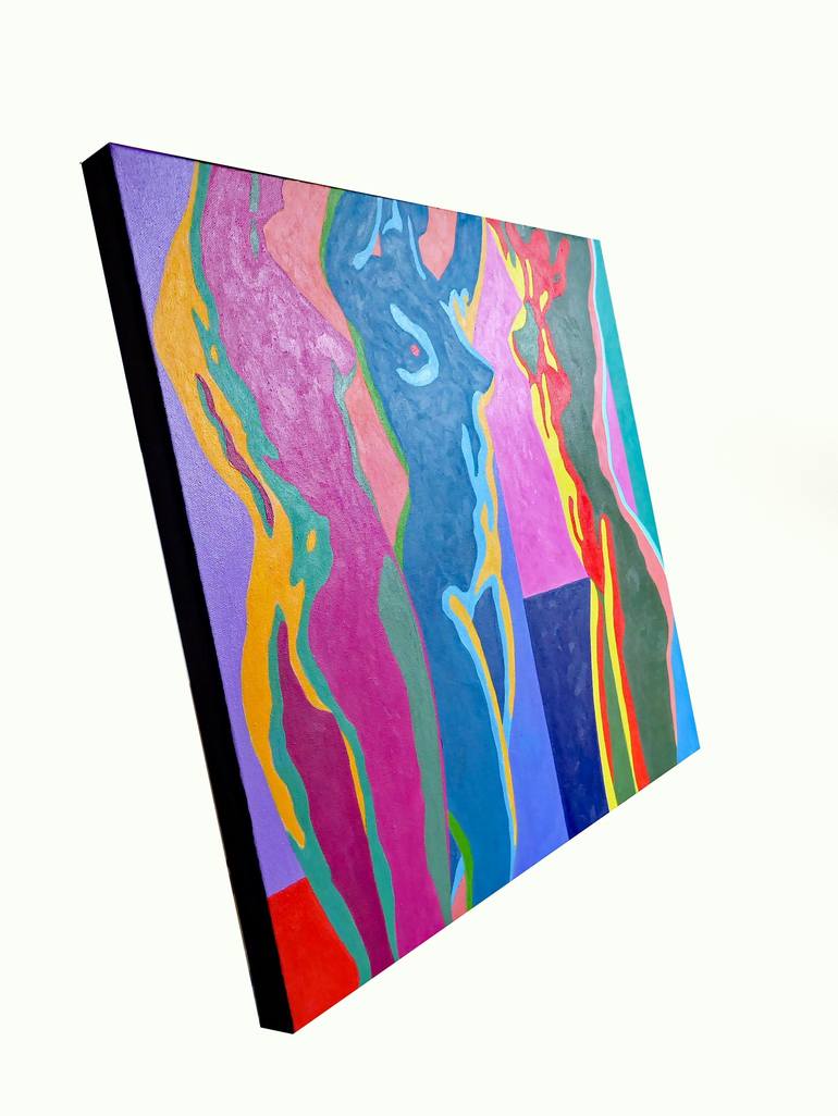 Original Abstract Nude Painting by Stephen Conroy