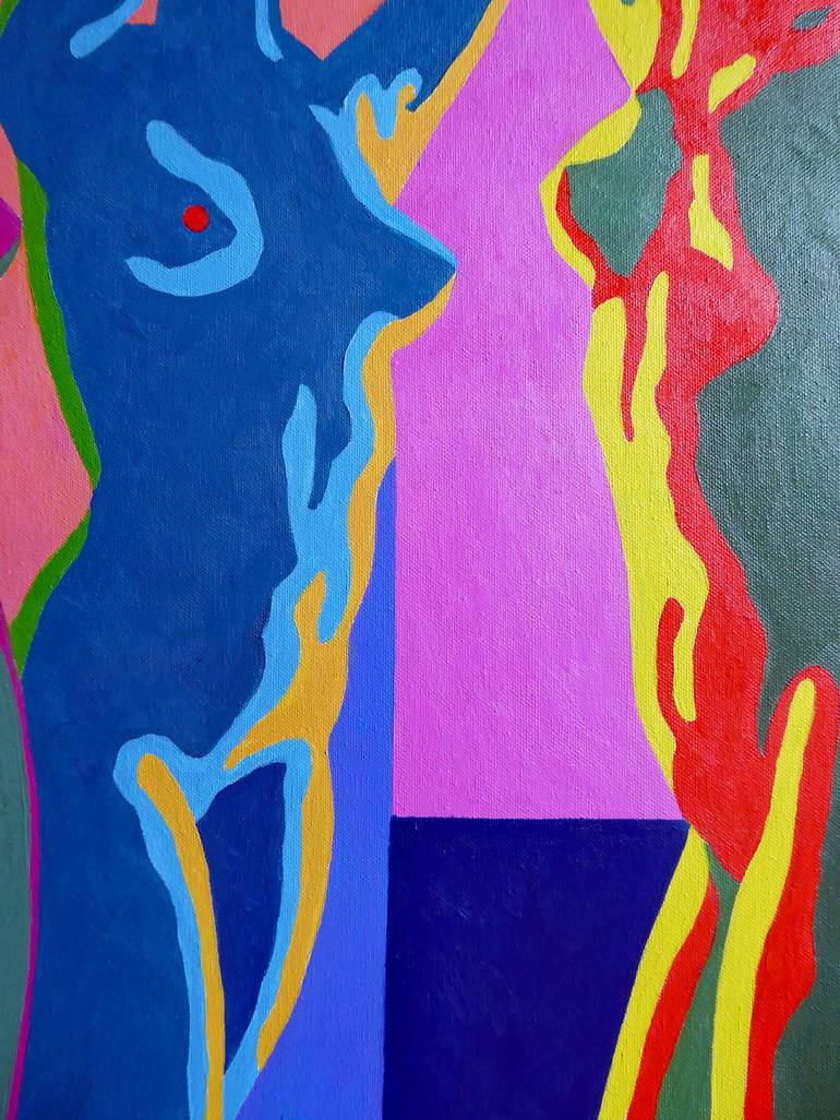 Original Abstract Nude Painting by Stephen Conroy