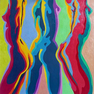 Original Abstract Nude Paintings by Stephen Conroy