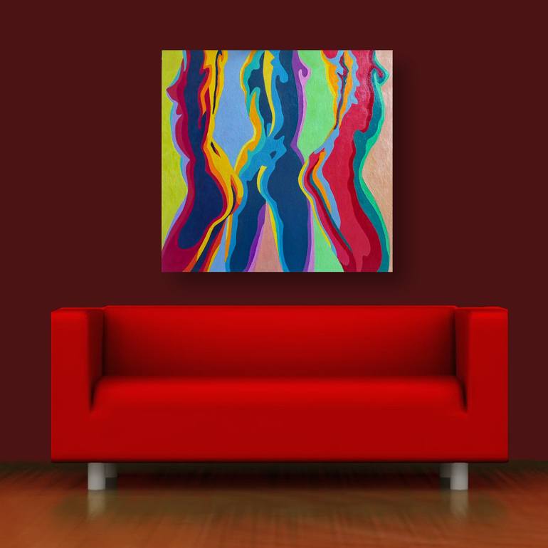 Original Abstract Nude Painting by Stephen Conroy