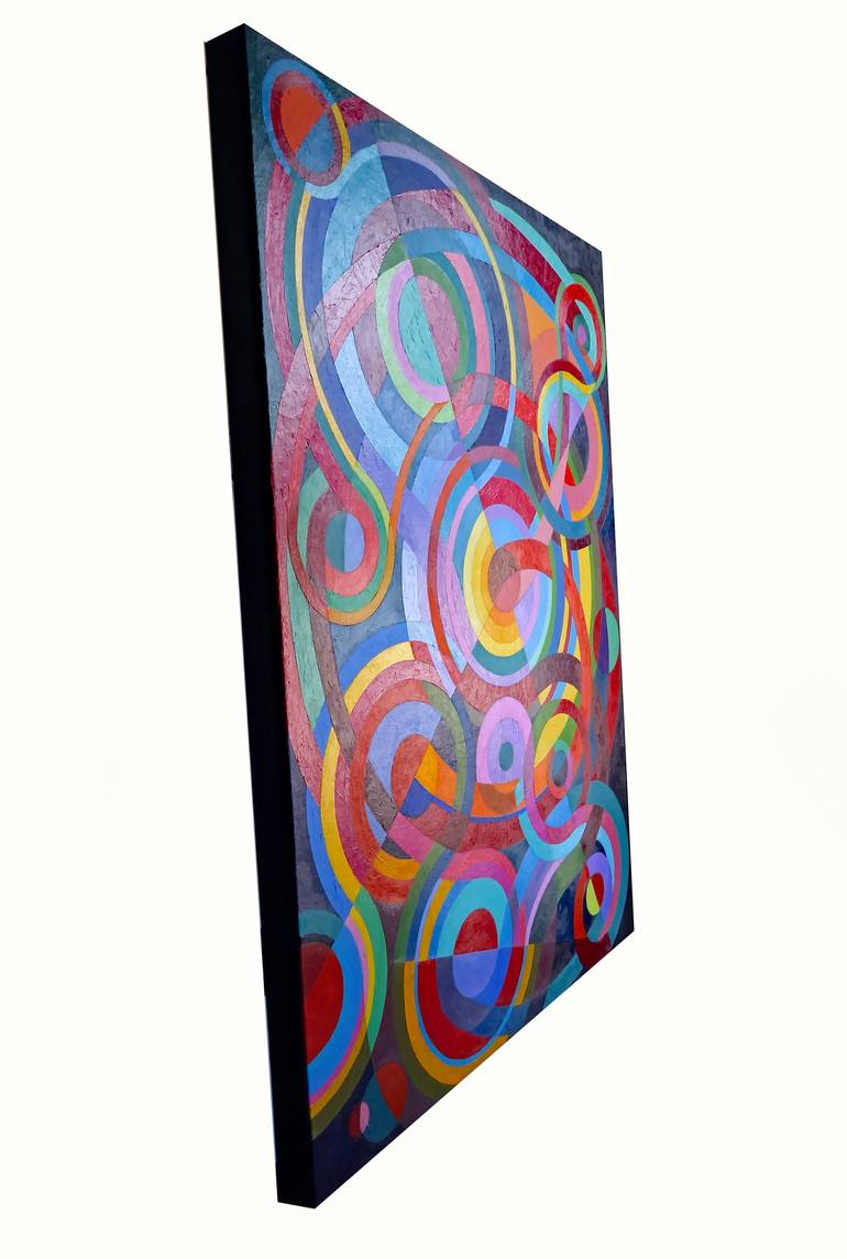 Original Abstract Geometric Painting by Stephen Conroy