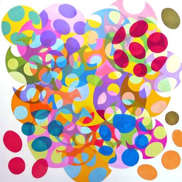 Original Abstract Geometric Painting by Stephen Conroy