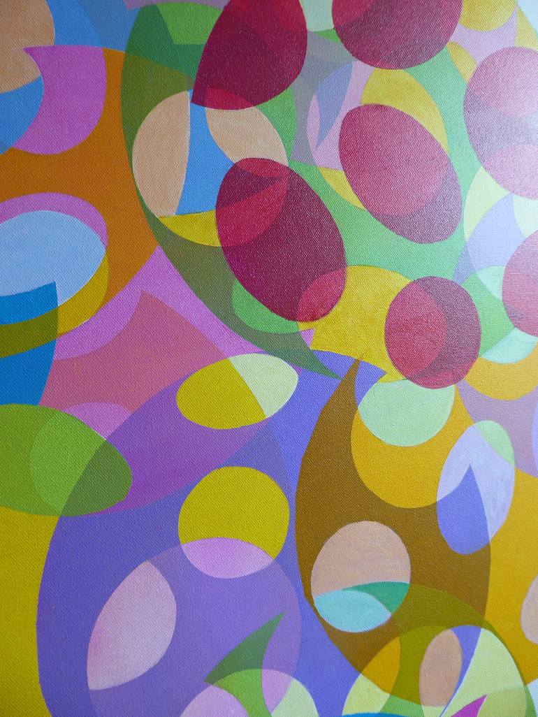 Original Abstract Geometric Painting by Stephen Conroy