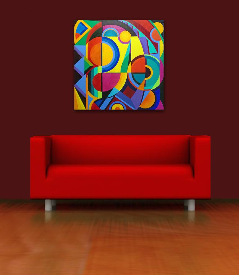 Original Geometric Painting by Stephen Conroy