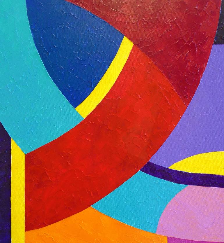 Original Abstract Geometric Painting by Stephen Conroy