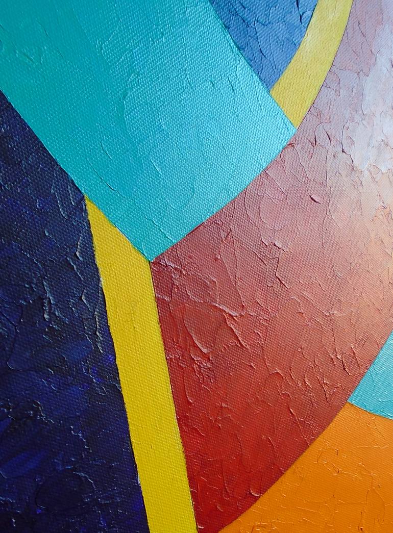 Original Abstract Geometric Painting by Stephen Conroy