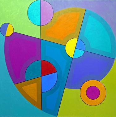 Original Abstract Geometric Paintings by Stephen Conroy